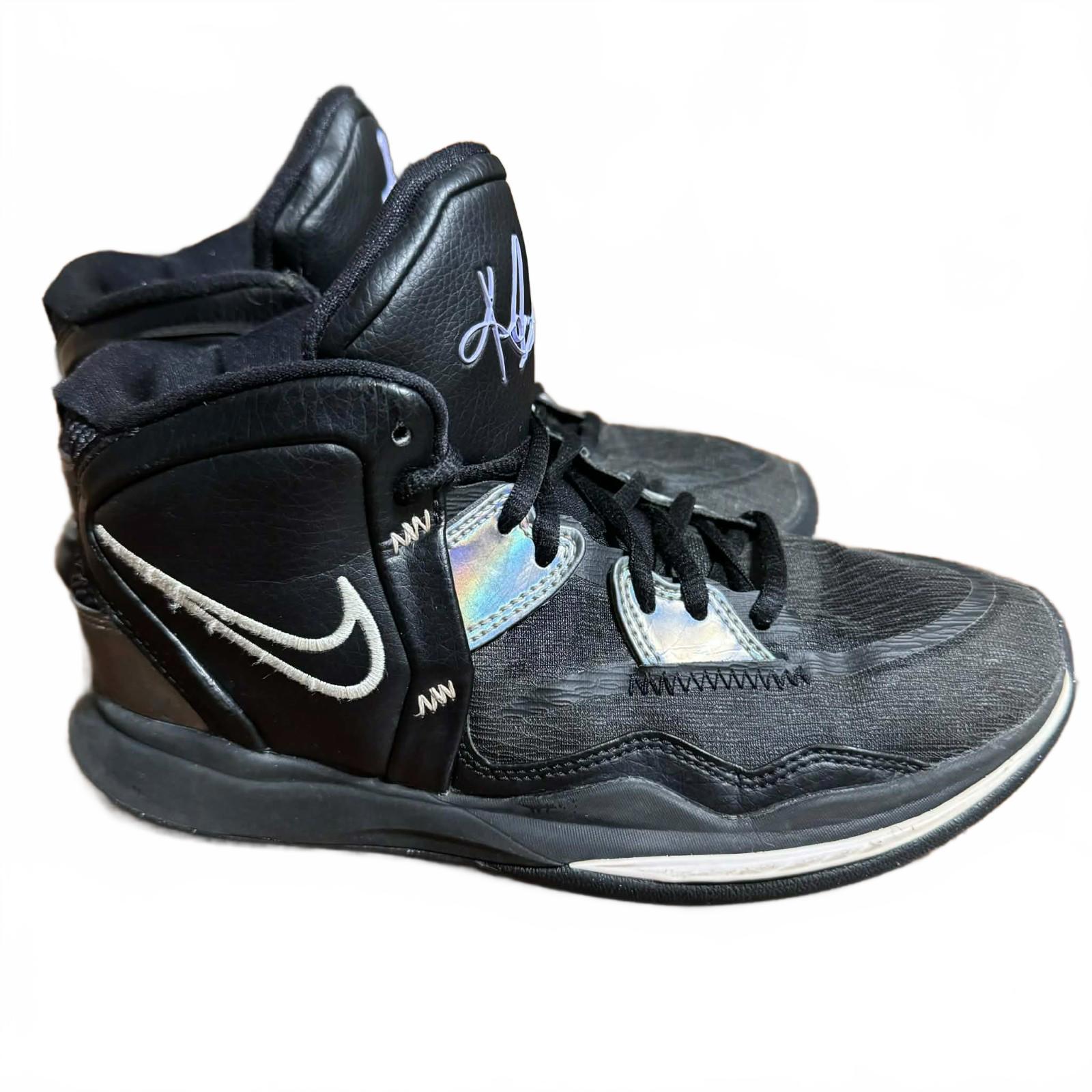 Nike Kyrie Infinity Youth Size 4.5 Athletic Shoes Black/Silver (Dd0334-005)